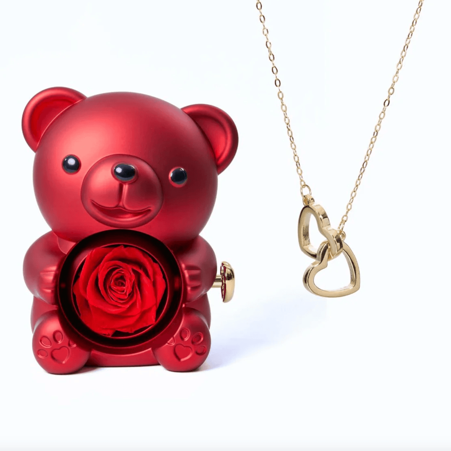 Lourina Eternal Bear & Personalized Necklace Gift