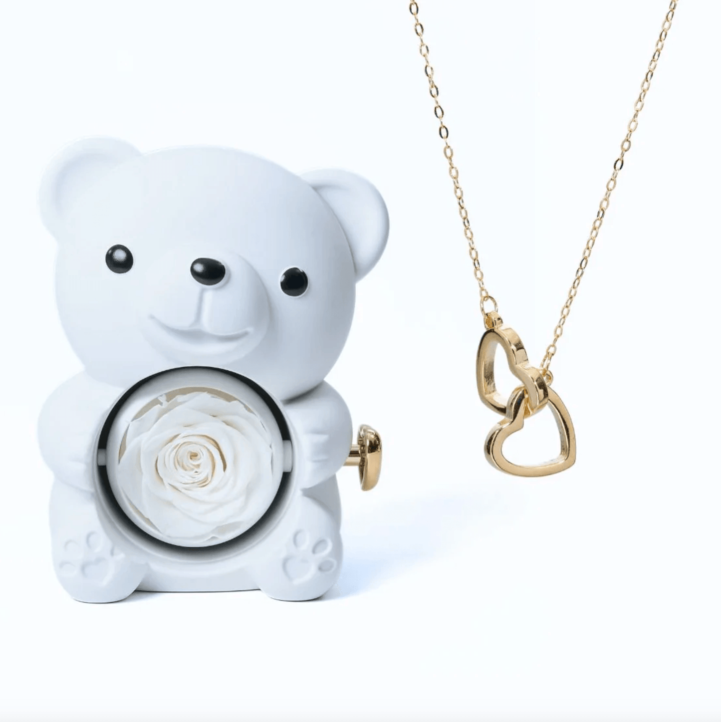 Lourina Eternal Bear & Personalized Necklace Gift
