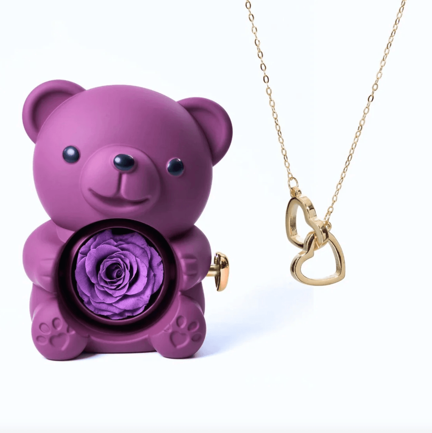 Lourina Eternal Bear & Personalized Necklace Gift