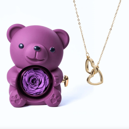 Lourina Eternal Bear & Personalized Necklace Gift