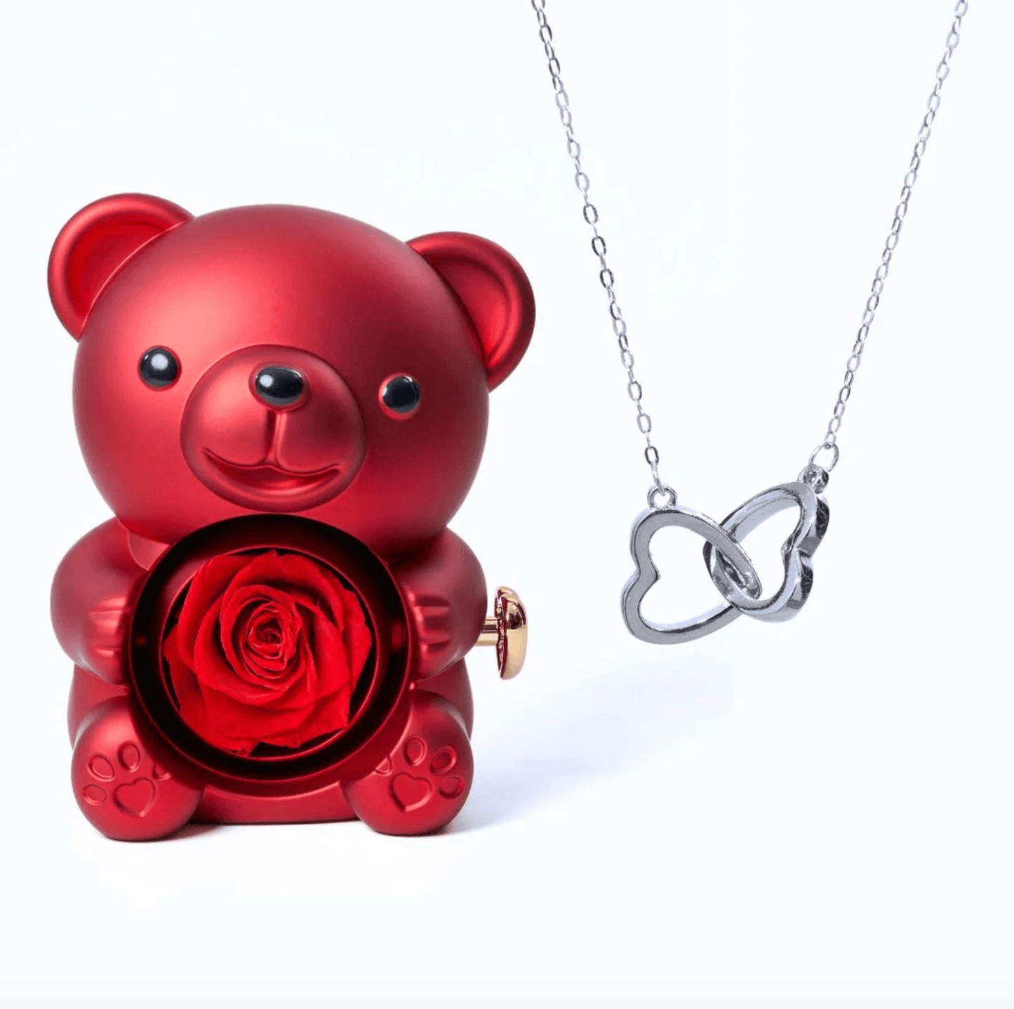 Lourina Eternal Bear & Personalized Necklace Gift