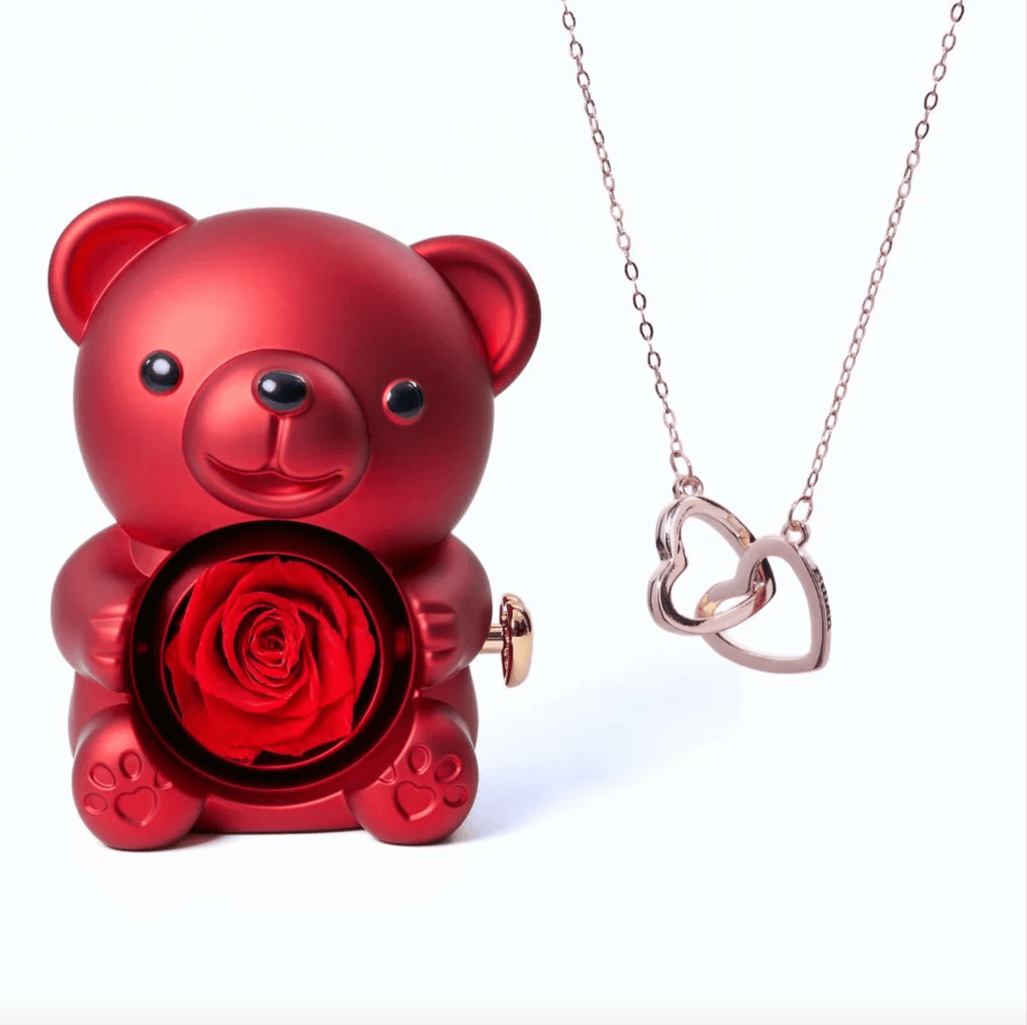 Lourina Eternal Bear & Personalized Necklace Gift