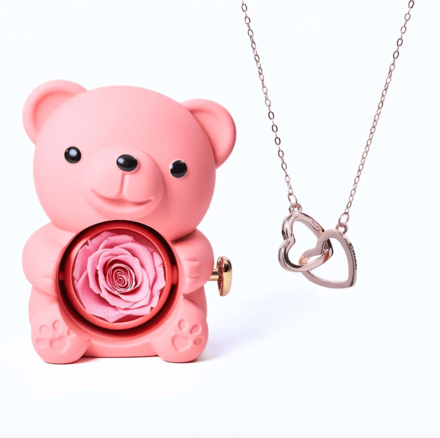 Lourina Eternal Bear & Personalized Necklace Gift