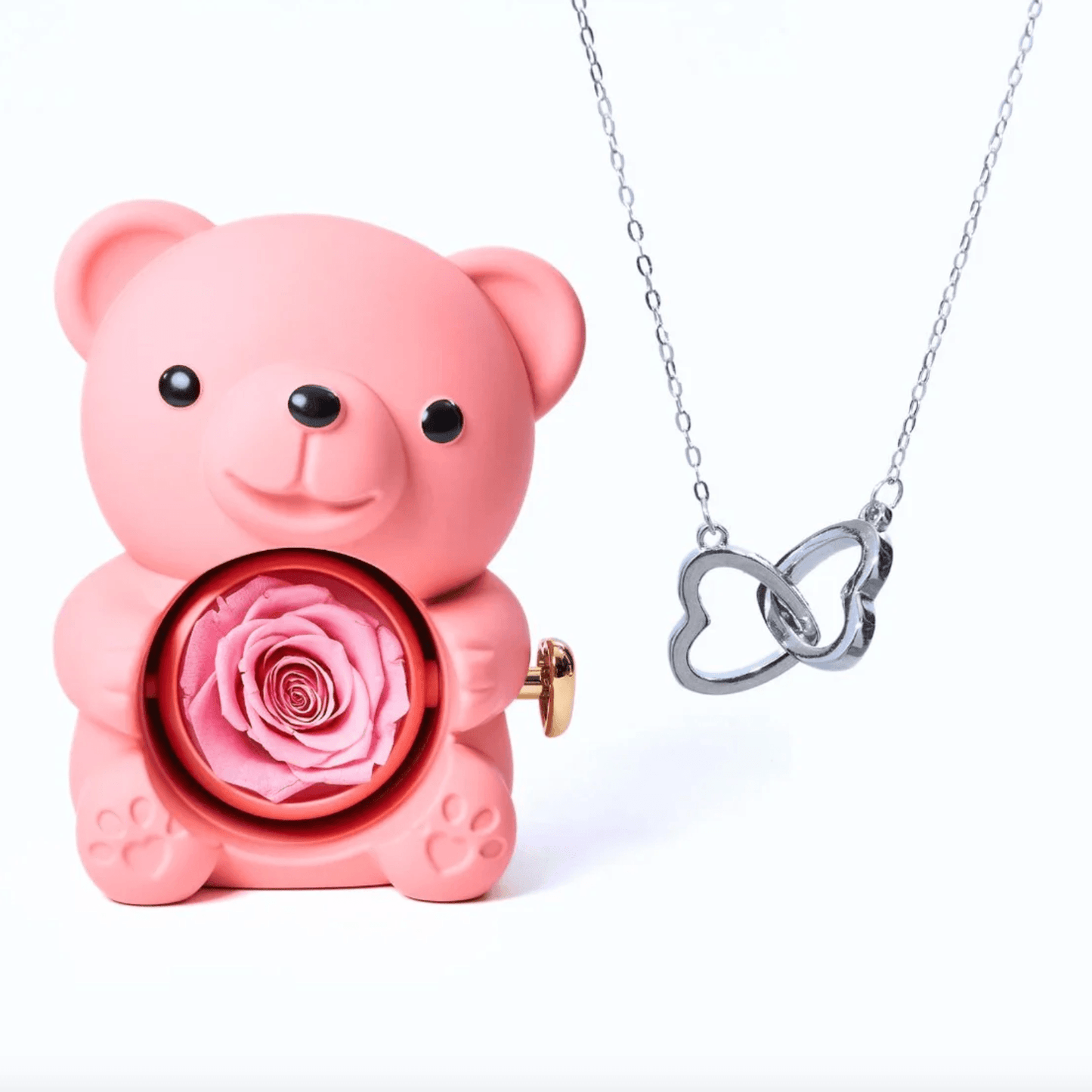 Lourina Eternal Bear & Personalized Necklace Gift