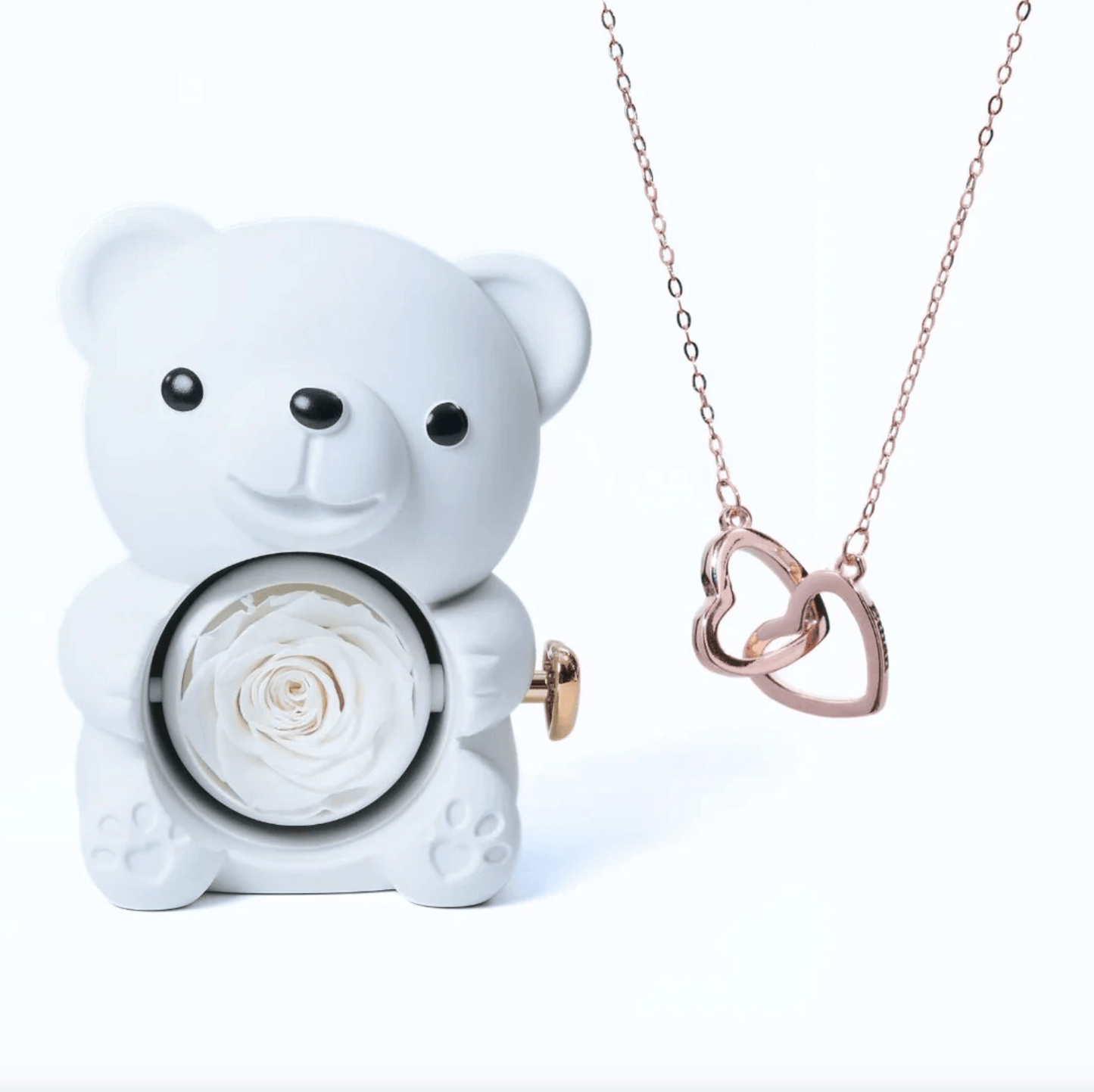 Lourina Eternal Bear & Personalized Necklace Gift