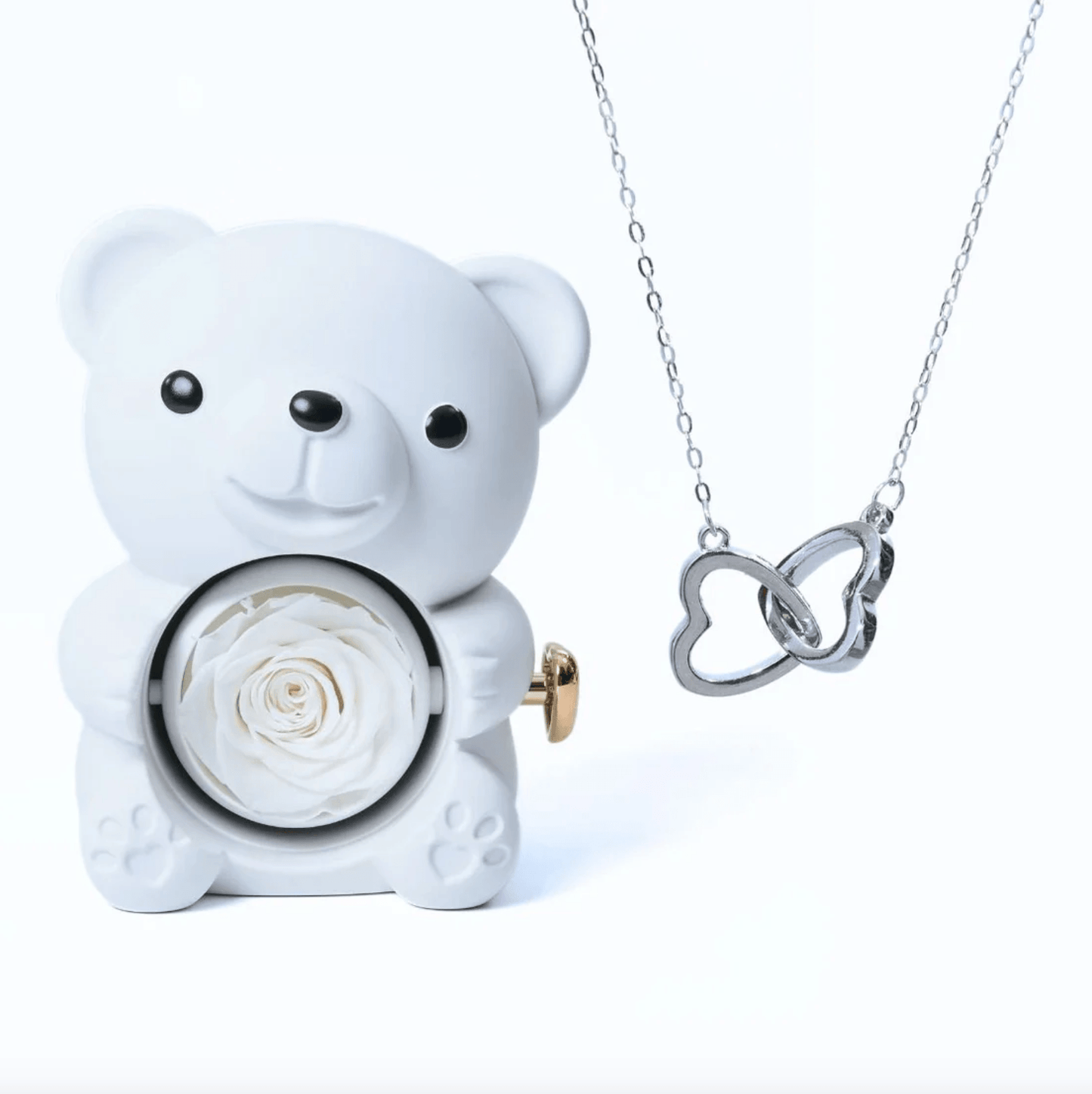 Lourina Eternal Bear & Personalized Necklace Gift