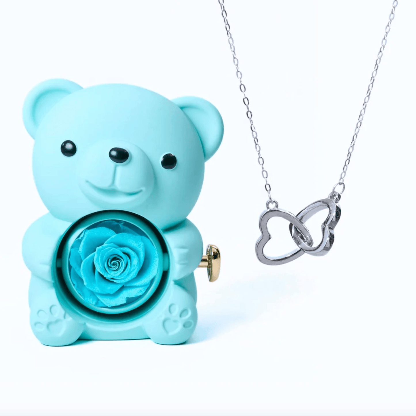 Lourina Eternal Bear & Personalized Necklace Gift