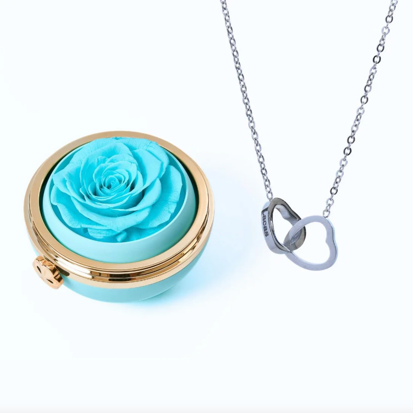 Lourina Eternal Rose Box & Personalized Necklace Gift