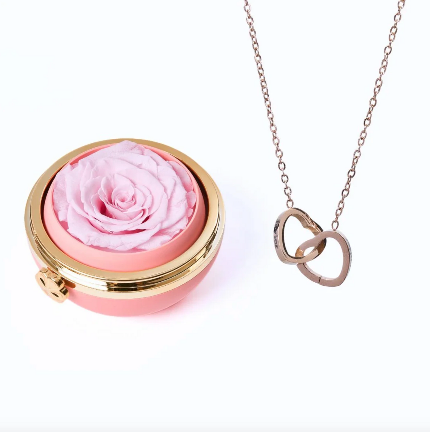 Lourina Eternal Rose Box & Personalized Necklace Gift